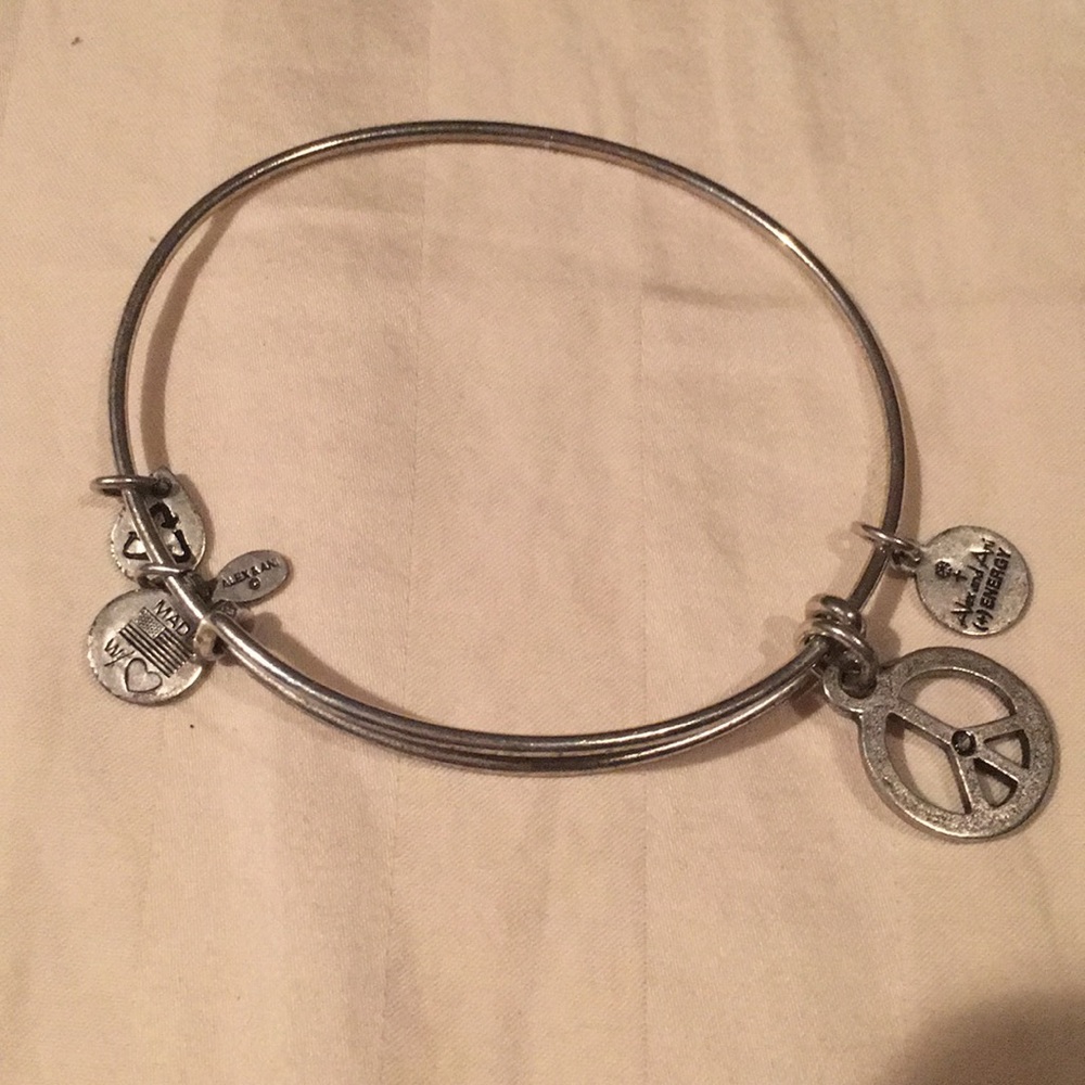 Peace sign alex and ani bracelet